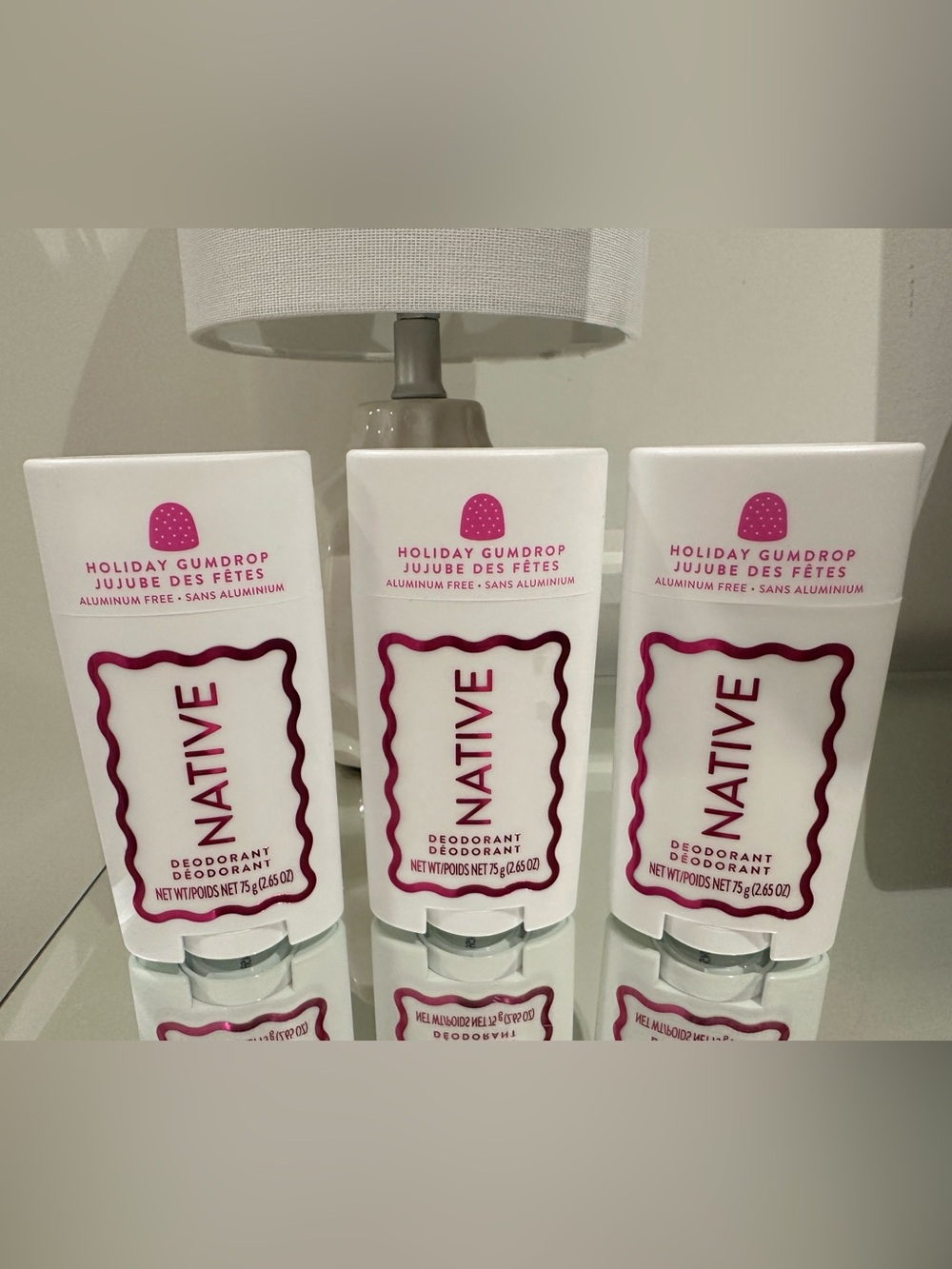 🍬 Limited Edition Native Holiday Gumdrop Deodorant Trio NWT